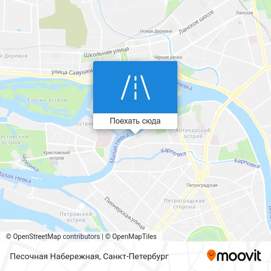 Карта Песочная Набережная