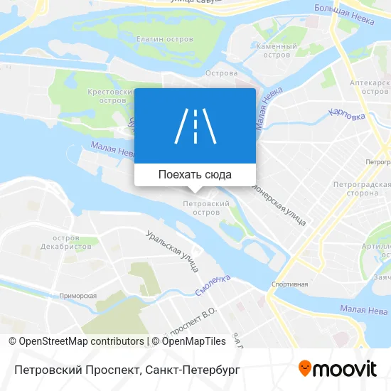 Карта Петровский Проспект
