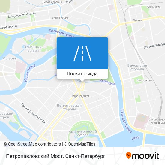 Карта Петропавловский Мост