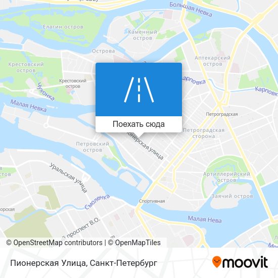 Карта Пионерская Улица