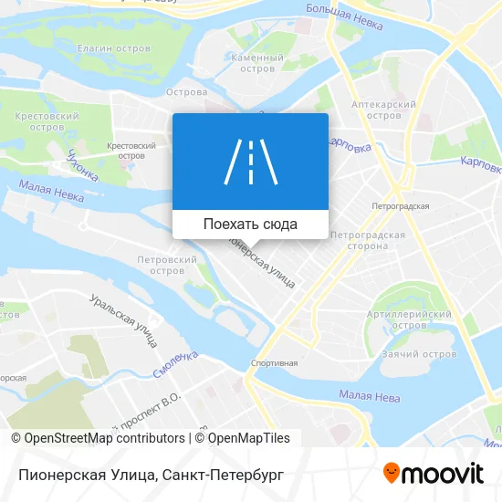 Карта Пионерская Улица