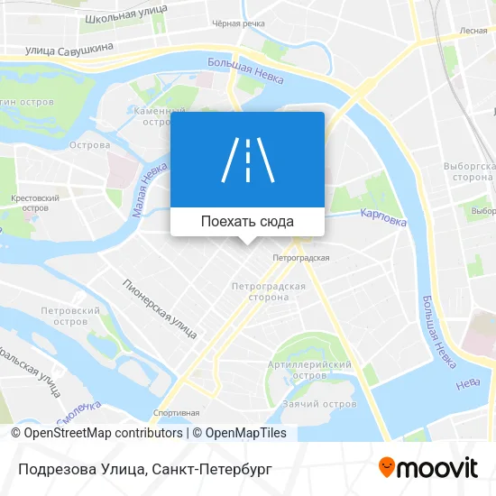 Карта Подрезова Улица