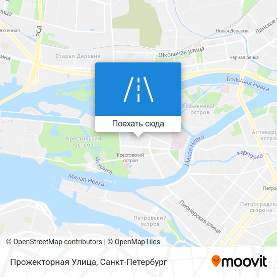 Карта Прожекторная Улица
