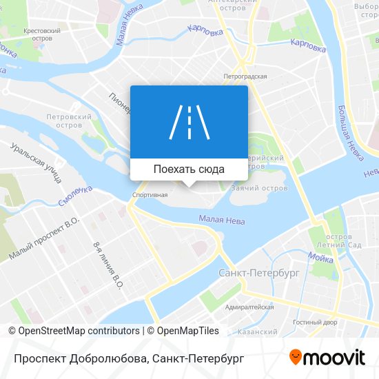 Карта Проспект Добролюбова