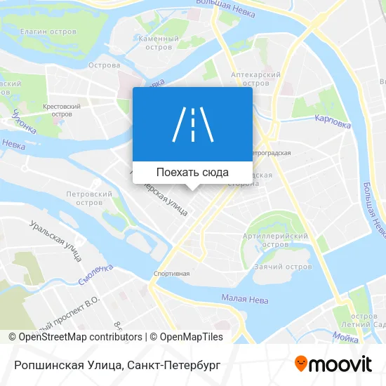 Карта Ропшинская Улица