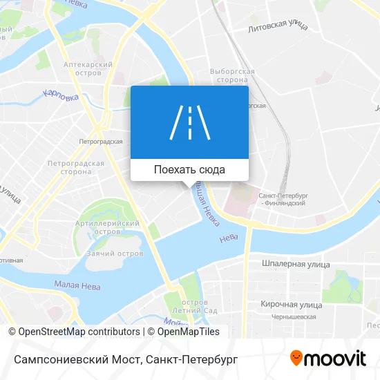Карта Сампсониевский Мост