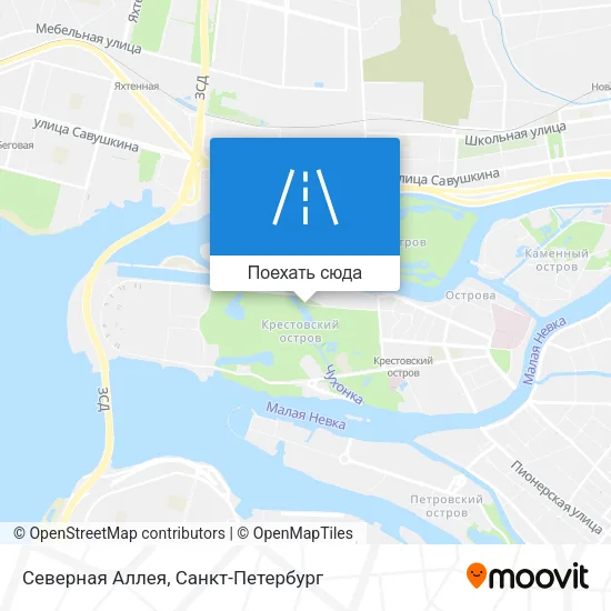 Карта Северная Аллея