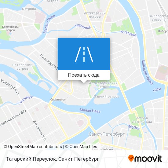 Карта Татарский Переулок