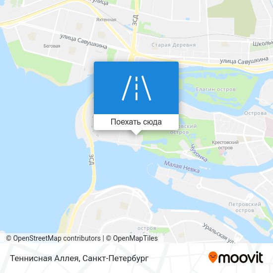 Карта Теннисная Аллея
