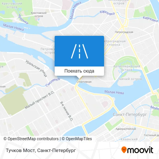 Карта Тучков Мост