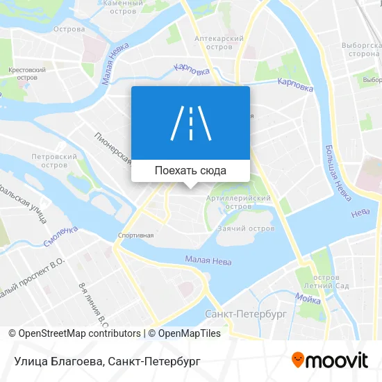 Карта Улица Благоева