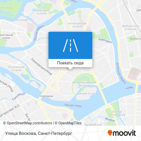 Карта Улица Воскова