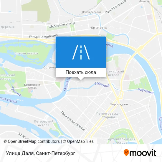 Карта Улица Даля