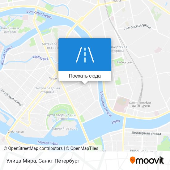 Карта Улица Мира