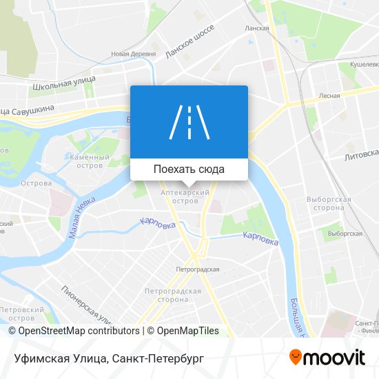 Карта Уфимская Улица