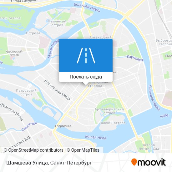 Карта Шамшева Улица