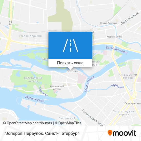 Карта Эсперов Переулок
