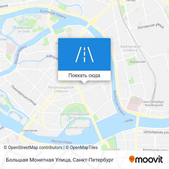 Карта Большая Монетная Улица