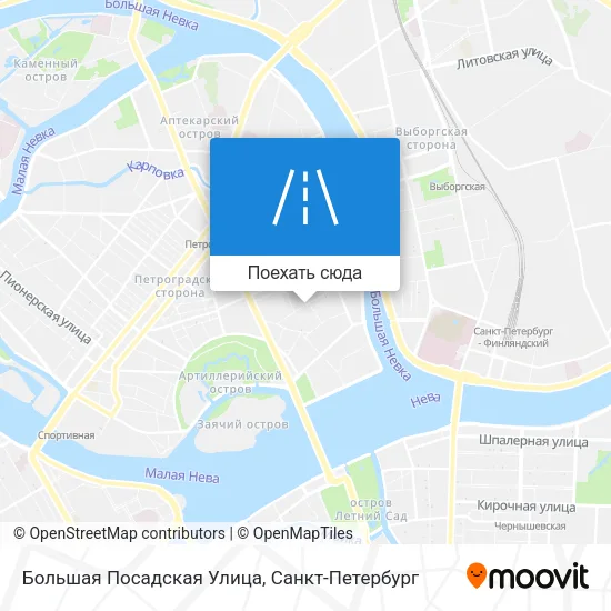 Карта Большая Посадская Улица