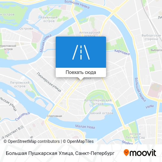 Карта Большая Пушкарская Улица
