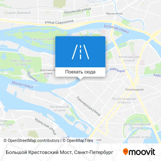 Карта Большой Крестовский Мост