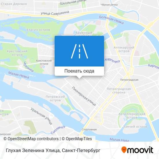 Карта Глухая Зеленина Улица
