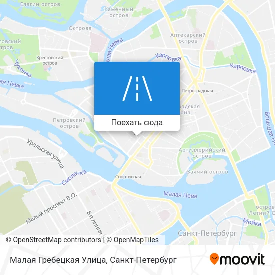 Карта Малая Гребецкая Улица