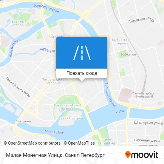 Карта Малая Монетная Улица