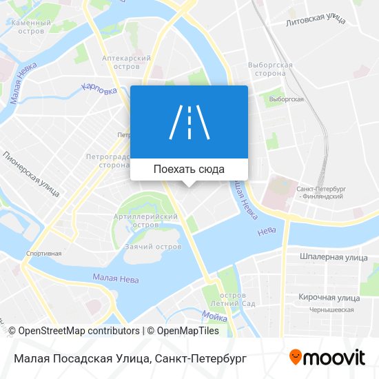 Карта Малая Посадская Улица