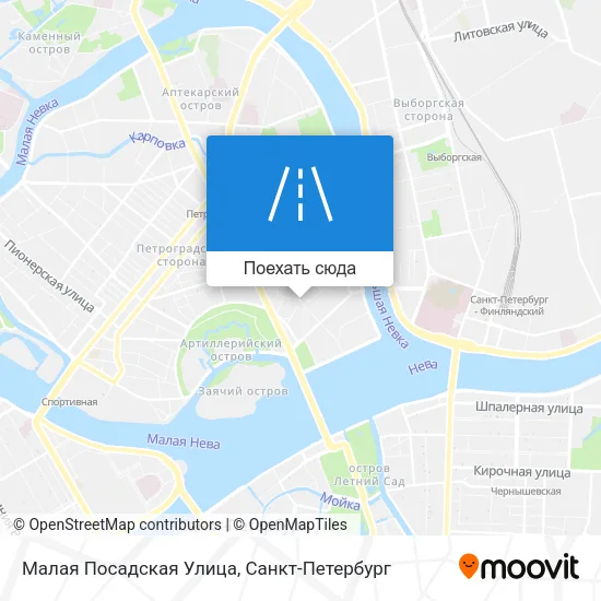 Карта Малая Посадская Улица