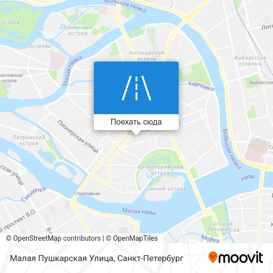 Карта Малая Пушкарская Улица