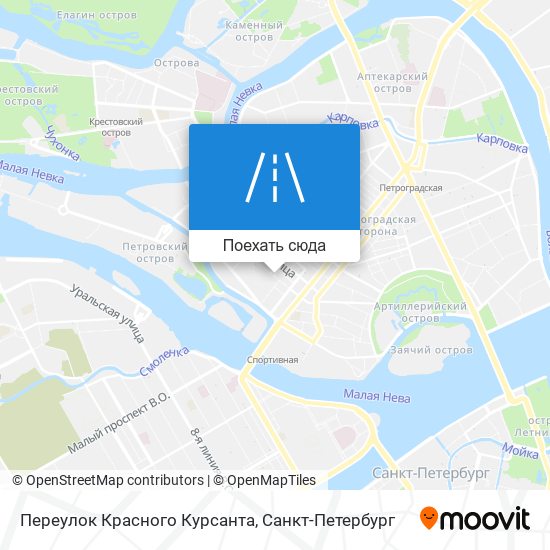 Карта Переулок Красного Курсанта