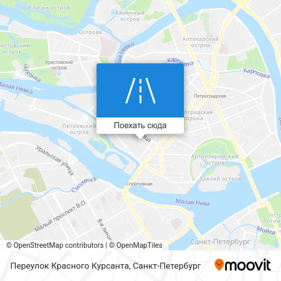Карта Переулок Красного Курсанта