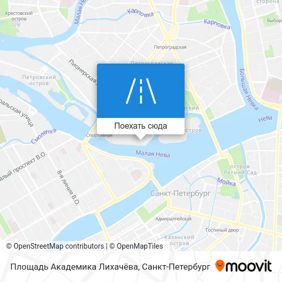 Карта Площадь Академика Лихачёва