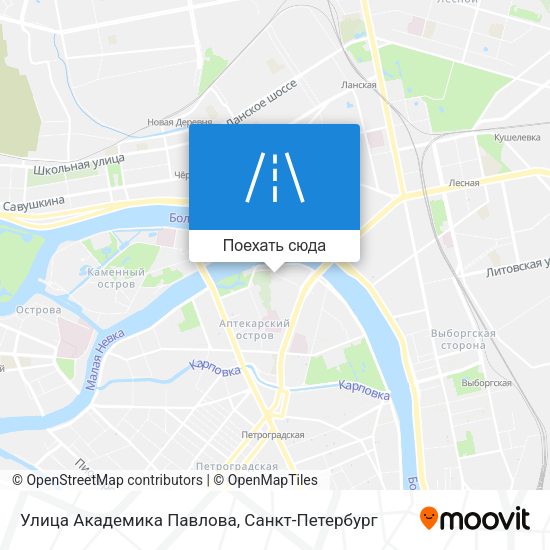 Карта Улица Академика Павлова