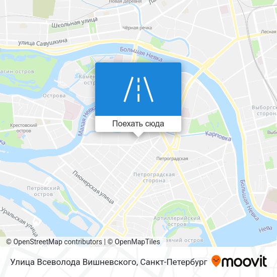 Карта Улица Всеволода Вишневского