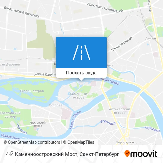 Карта 4-Й Каменноостровский Мост