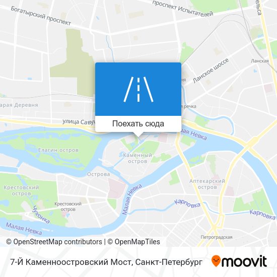 Карта 7-Й Каменноостровский Мост