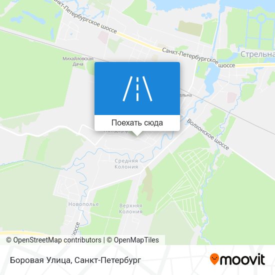 Карта Боровая Улица