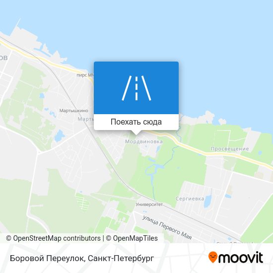 Карта Боровой Переулок