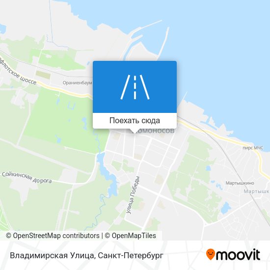 Карта Владимирская Улица