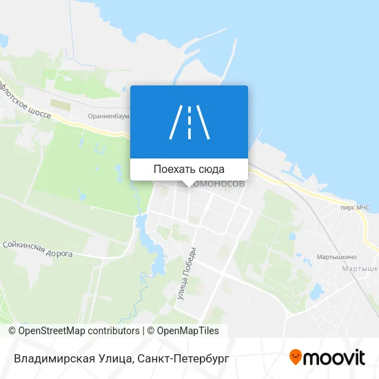Карта Владимирская Улица