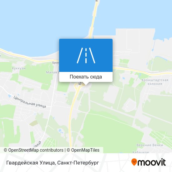 Карта Гвардейская Улица