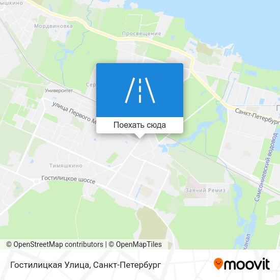 Карта Гостилицкая Улица