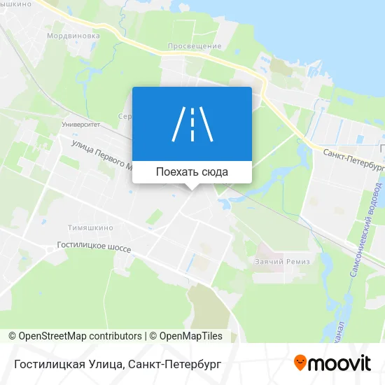 Карта Гостилицкая Улица