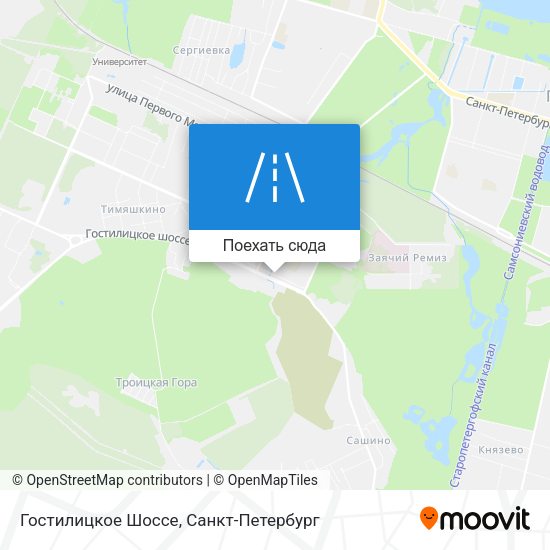Карта Гостилицкое Шоссе