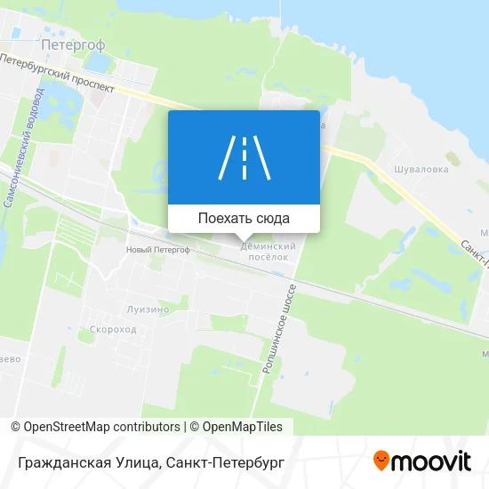 Карта Гражданская Улица