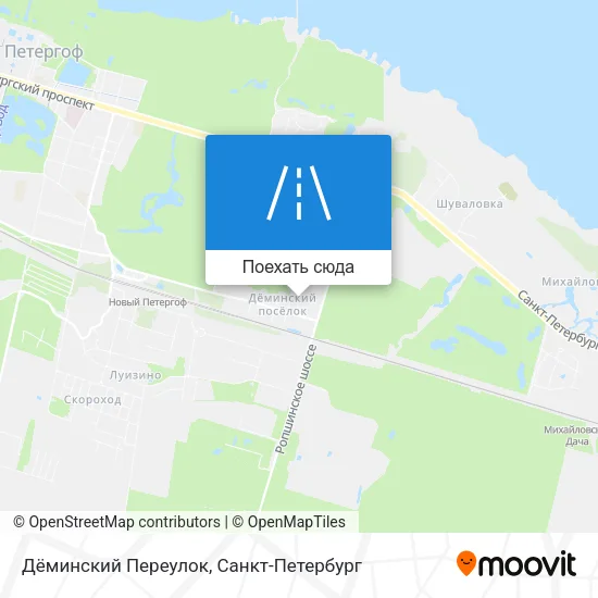 Карта Дёминский Переулок