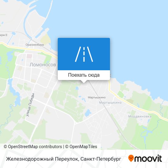 Карта Железнодорожный Переулок