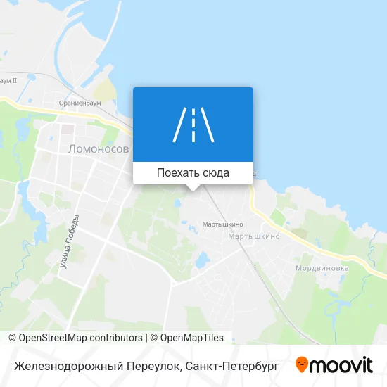Карта Железнодорожный Переулок